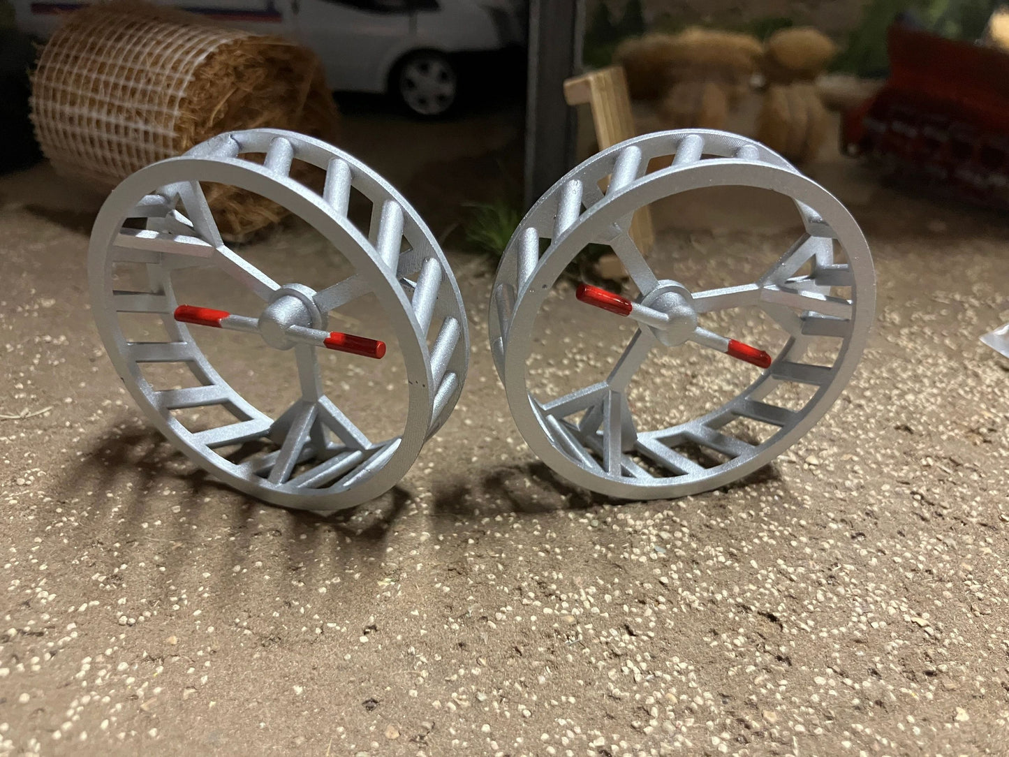 Tractor Cage wheels 48mm pair 1:32 scale fits Britains Ford Massey Ferguson Fiat Deutz Volvo MB Trac David Brown etc Image 4