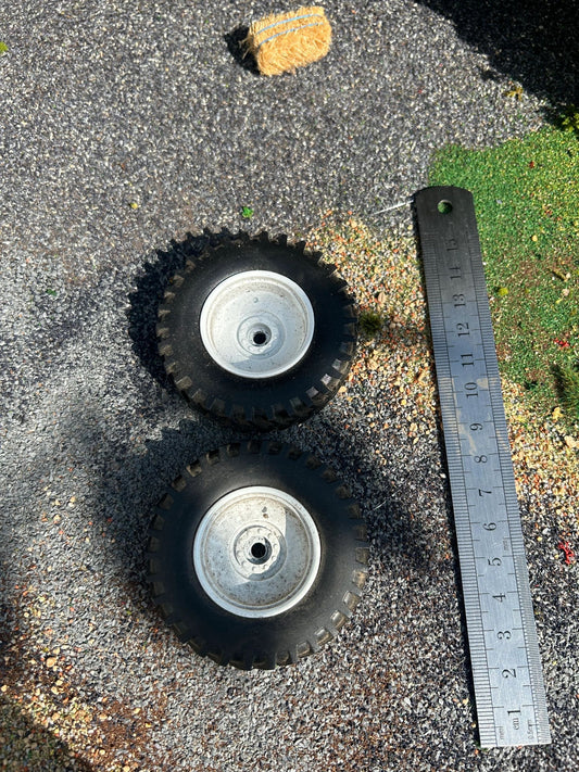 Tractor Farm machinery Front Rubber tyre wheel sets 55mm x 15mm Image 2