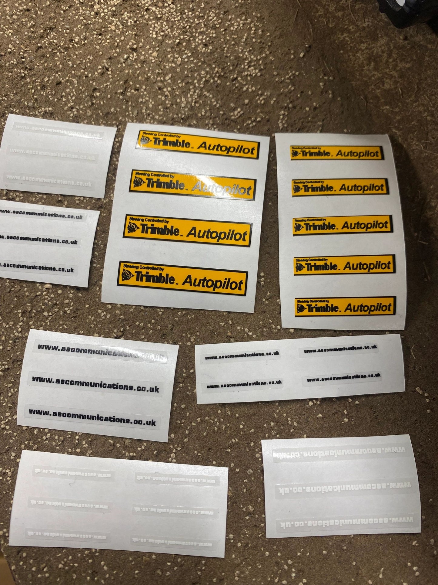 Trimble Autopilot AS Communications High quality vinyl huge pack decals Tractor farm machinery decals 1:32 scale Image 2