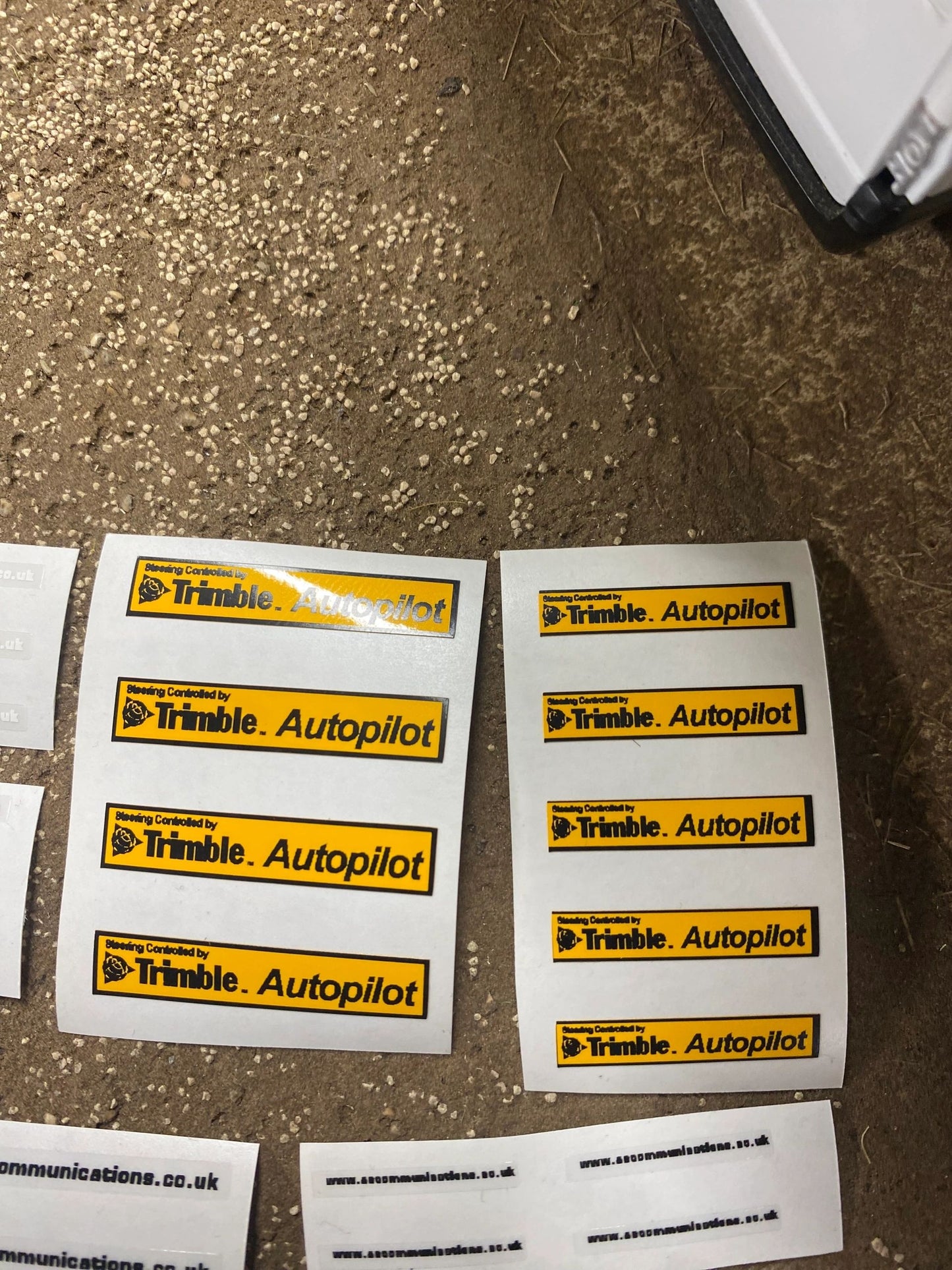 Trimble Autopilot AS Communications High quality vinyl huge pack decals Tractor farm machinery decals 1:32 scale Image 3