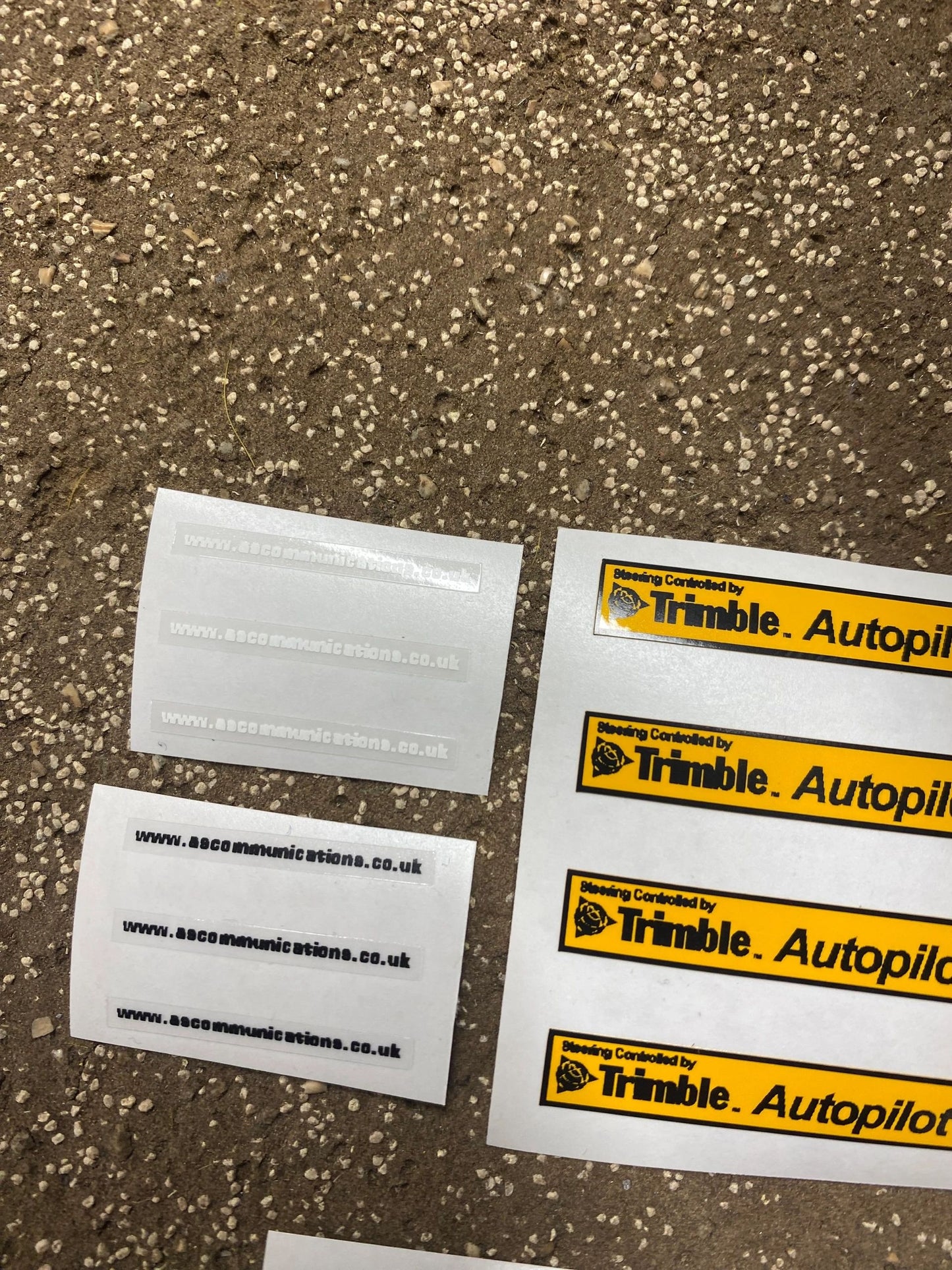 Trimble Autopilot AS Communications High quality vinyl huge pack decals Tractor farm machinery decals 1:32 scale Image 4