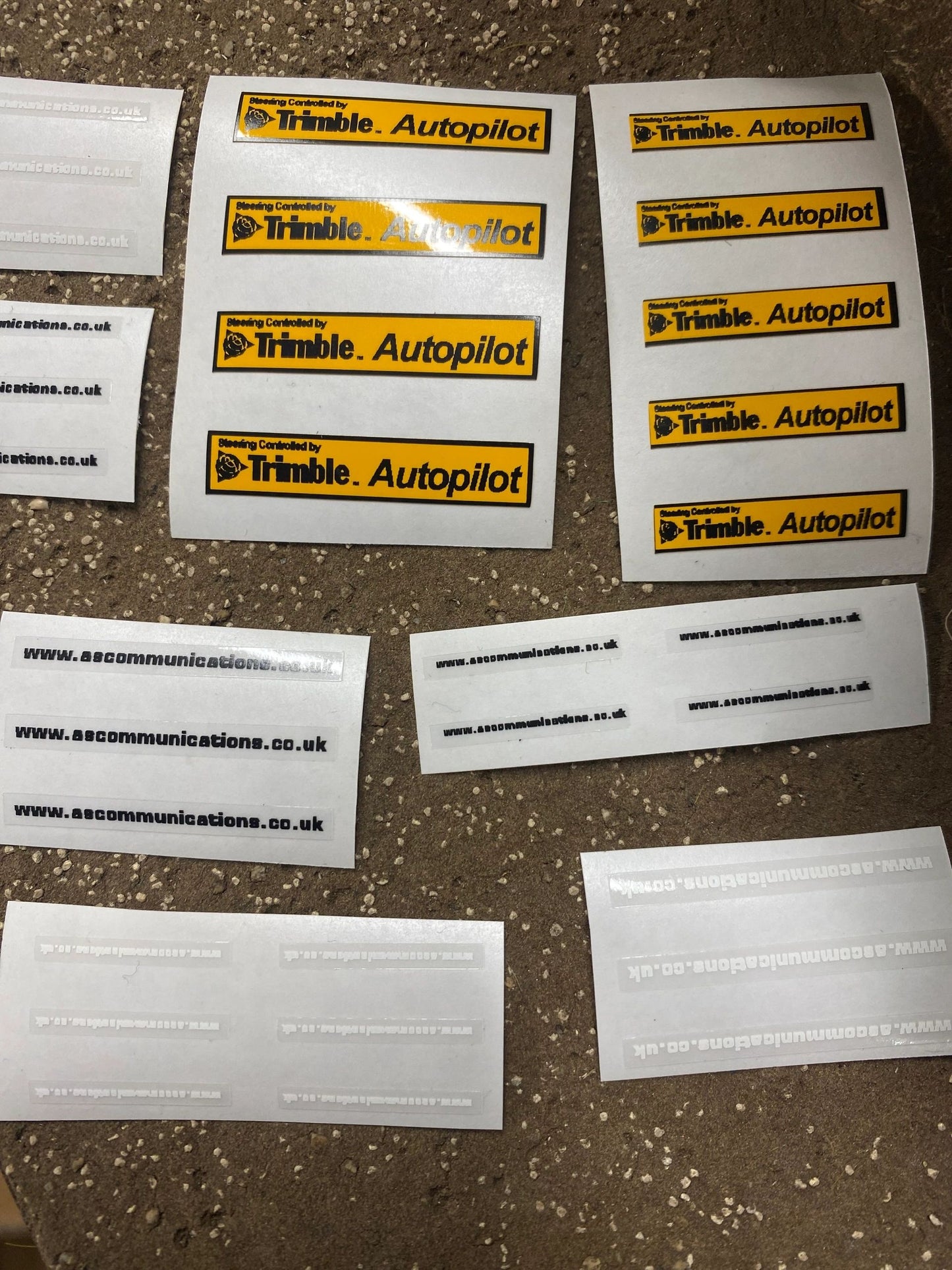 Trimble Autopilot AS Communications High quality vinyl huge pack decals Tractor farm machinery decals 1:32 scale Image 5