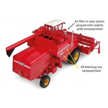 Universal Hobbies Massey Ferguson 760 Combine Harvester BOXED 1:32 scale UH6329 Image 10