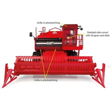 Universal Hobbies Massey Ferguson 760 Combine Harvester BOXED 1:32 scale UH6329 Image 6