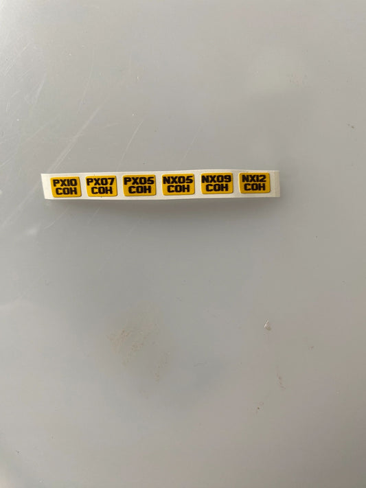 Various number plates Professional Pre Cut High quality vinyl decal packs stickers 1:32 scale Image 2