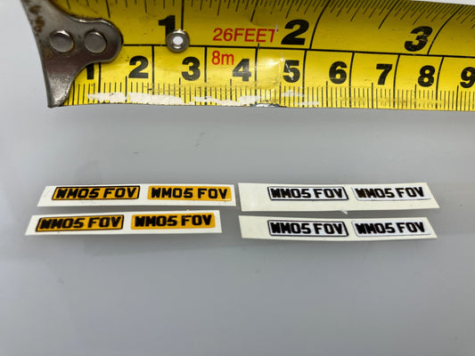 WM05 FOV Number plate decals Professionally printed pre cut high quality pre cut vinyl 4 sets (8 stickers) number plates Tractor trailer farm machinery decals Image 2