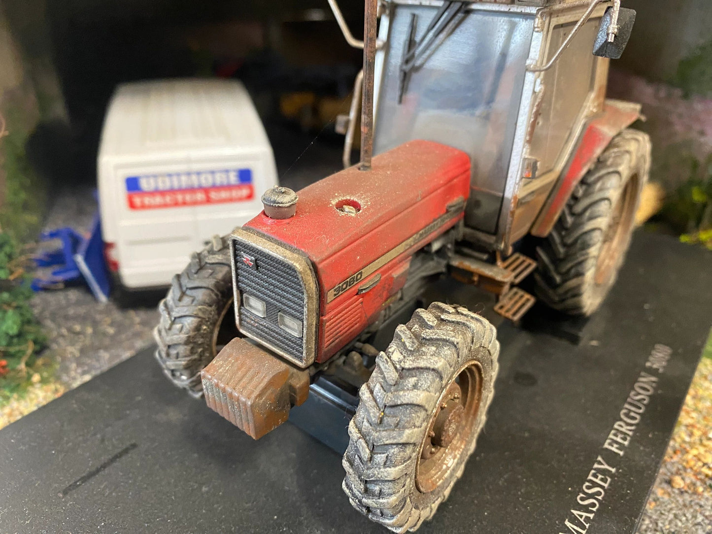 WOW Prestige Weathered Well used Massey Ferguson 3080 4wd Tractor Conversion 1:32 scale Image 5