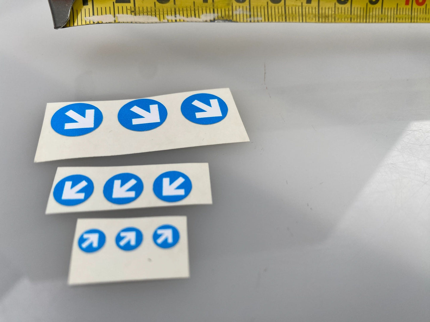 Warning arrow decals Farm Machinery Professional Pre Cut High quality vinyl decal packs stickers 1:32 scale Image 3