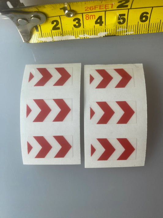 Warning chevron Farm Machinery trucks Professional Pre Cut High quality vinyl decal packs stickers 1:32 scale Image 2