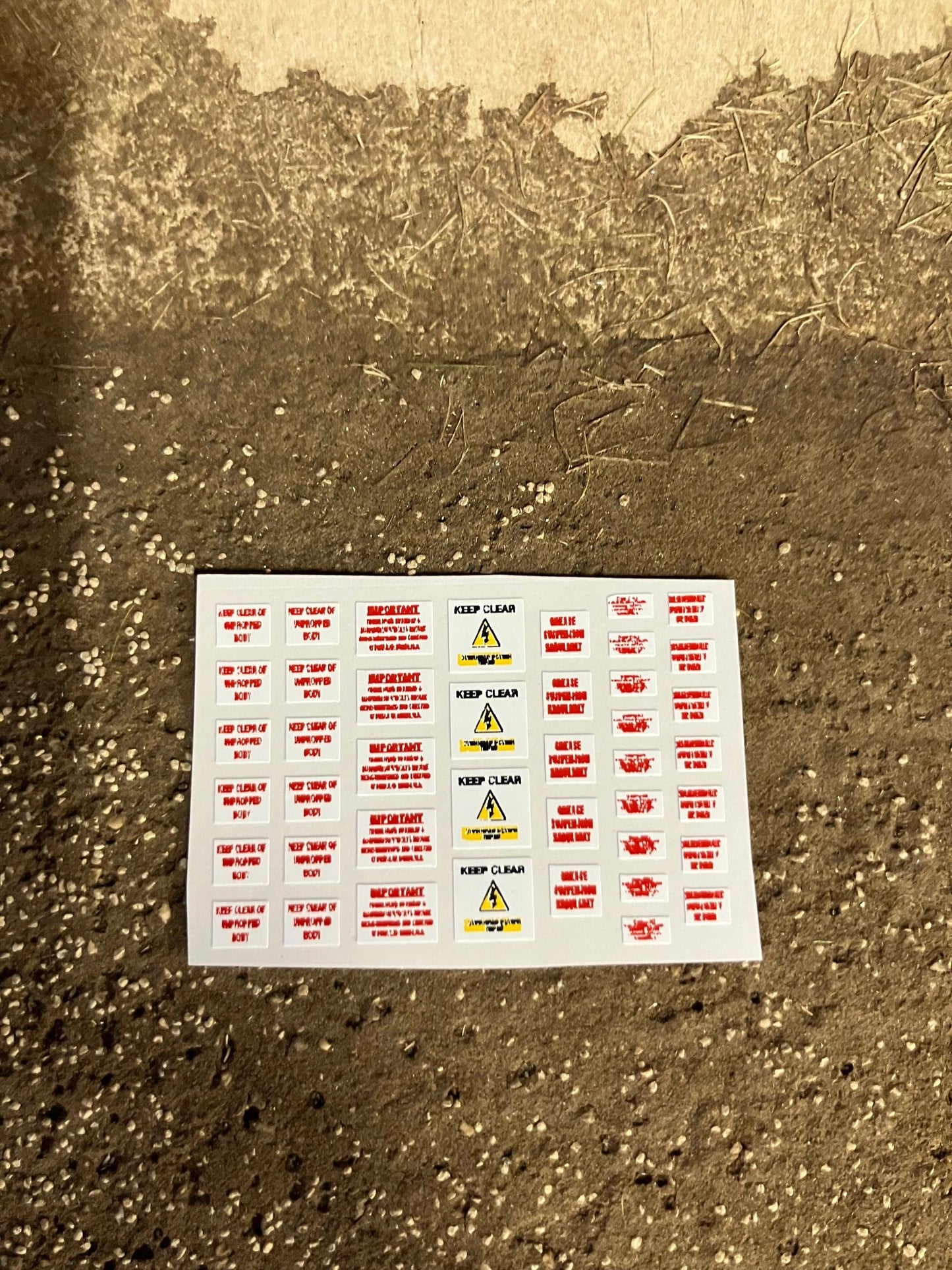 Warning decal huge pack Farm Machinery Professional Pre Cut High quality vinyl decal packs x 42 stickers 1:32 scale Truck Image 4