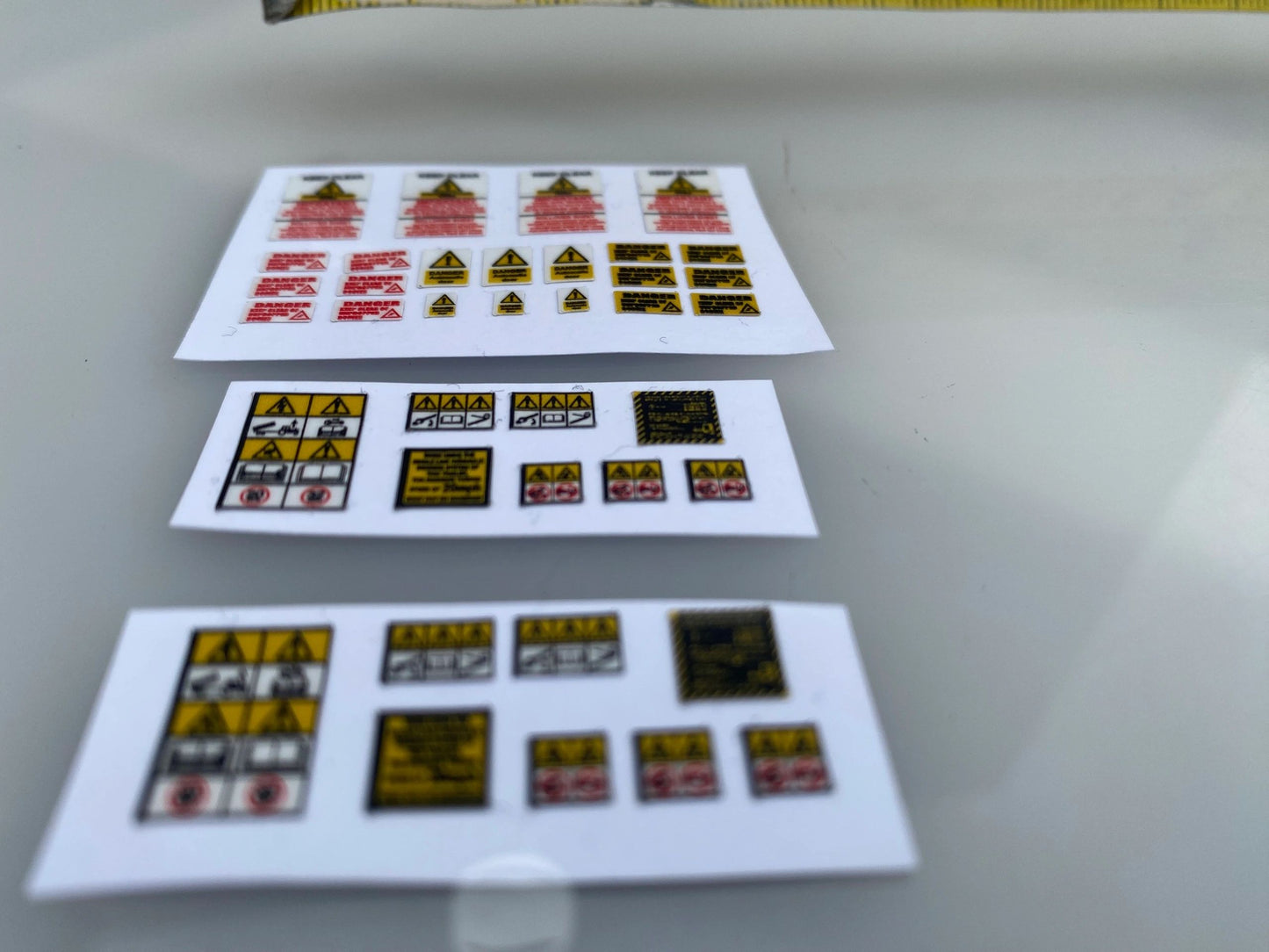Warning decals Farm Machinery Professional Pre Cut High quality vinyl decal packs stickers 1:32 scale Image 3
