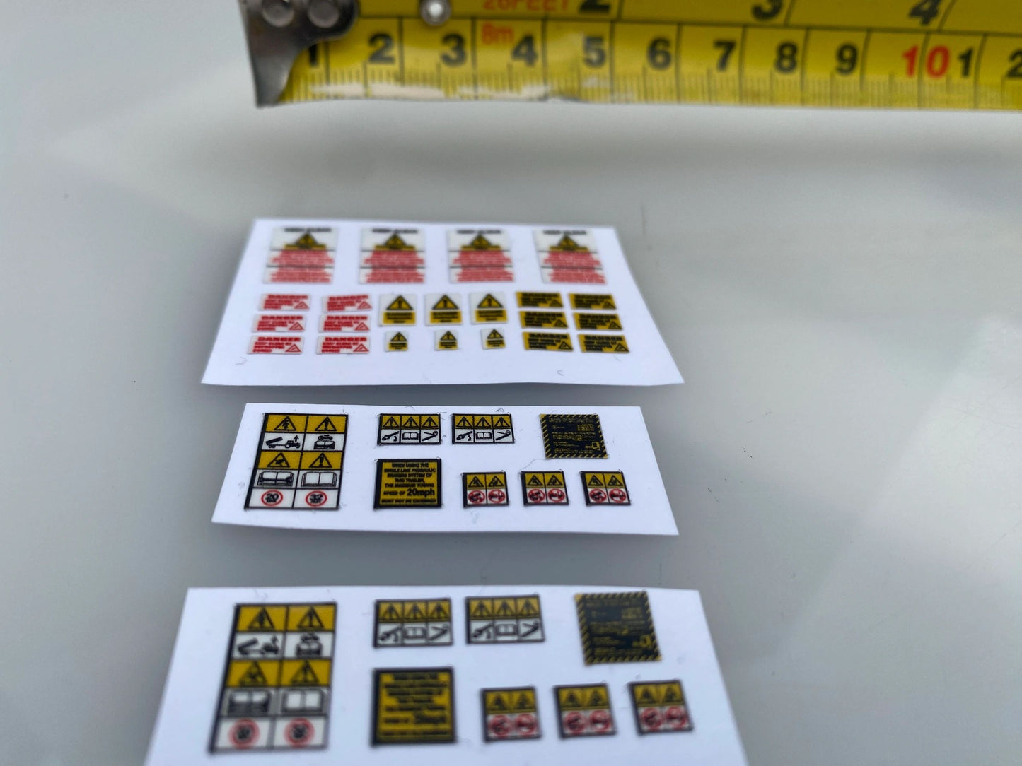 Warning decals Farm Machinery Professional Pre Cut High quality vinyl decal packs stickers 1:32 scale Image 4