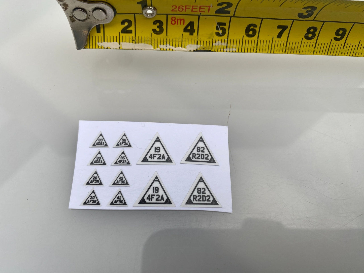 Warning decals Farm Machinery Trucks Professional Pre Cut High quality vinyl decal packs x 12 stickers 1:32 scale Image 3