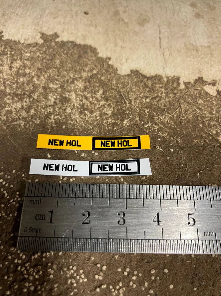 Number Plate decals