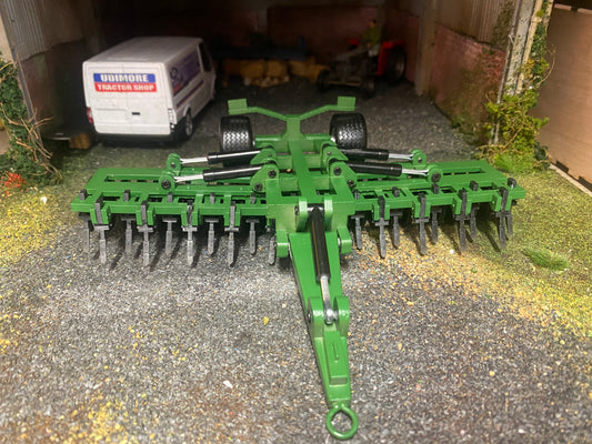 Simba Great Plains Green 6m double folding press cultipress 1:32 scale conversion