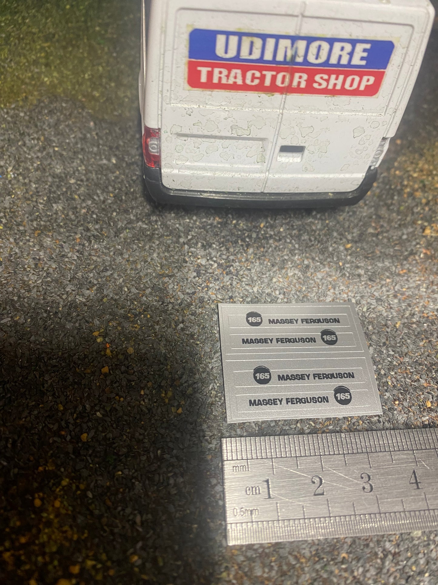 Massey Ferguson 165 Tractor x 4 Pre cut Professional Silver High quality vinyl pack decals Tractor bonnet farm machinery decals