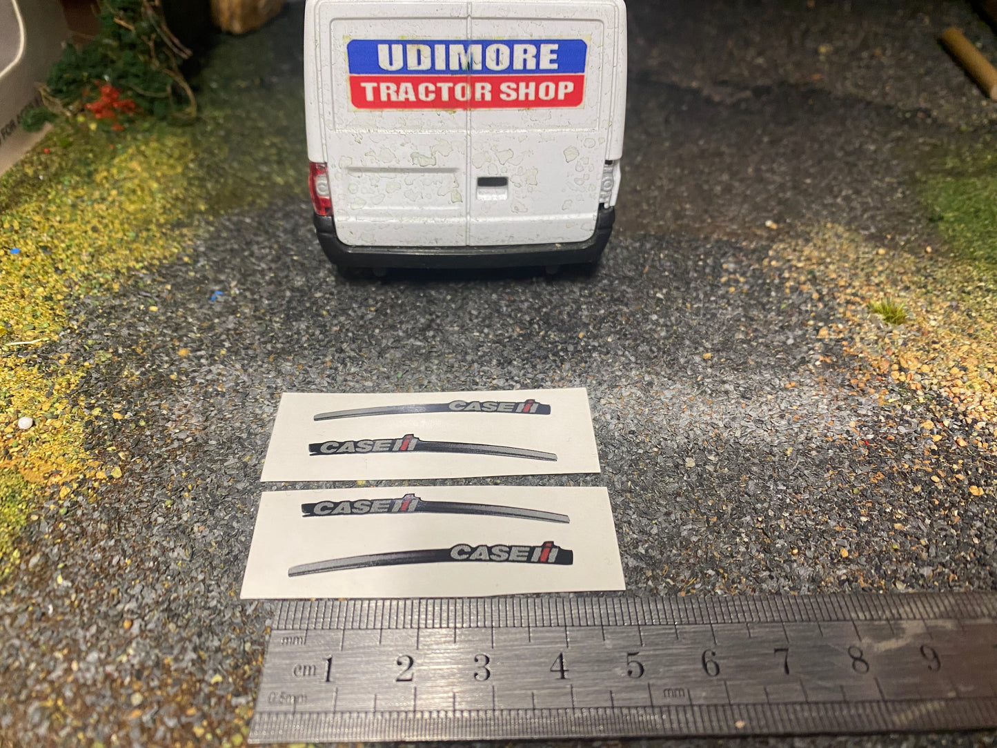 CASE IH 45mm farm machinery decals High quality vinyl Agricultural Tractor trailer stickers 1:32 scale