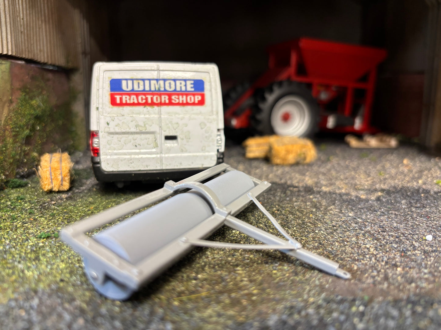 Scratch Built Field Roller 1:32 scale Cen Davies