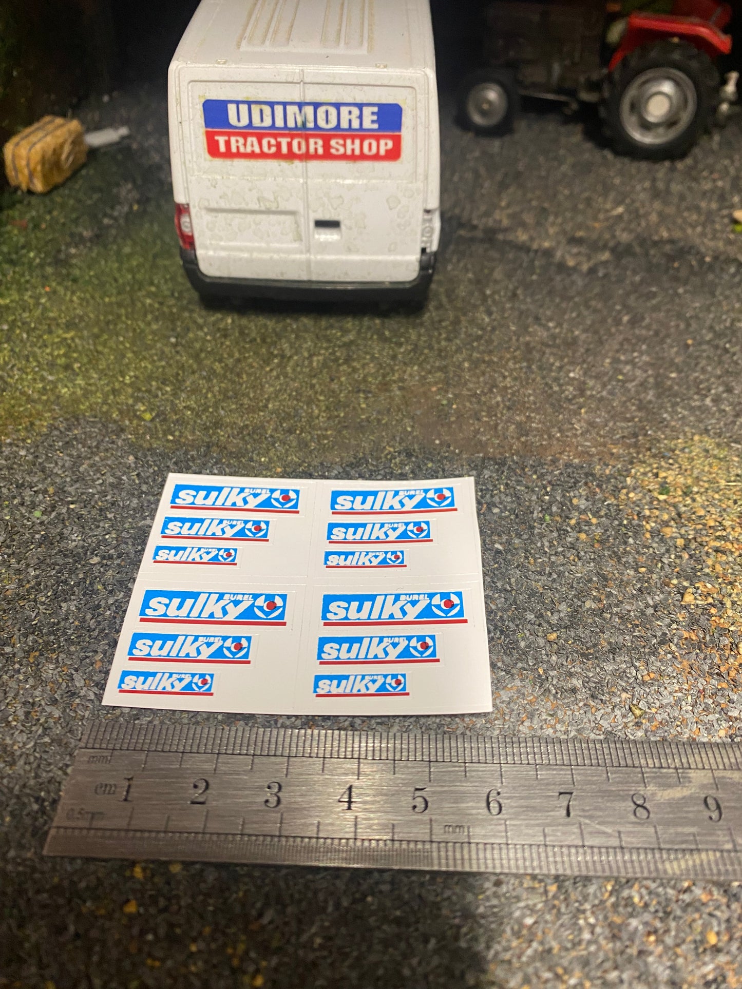 Sulky Farm Machinery pre cut High quality vinyl 12 decals farm machinery stickers 1:32 scale