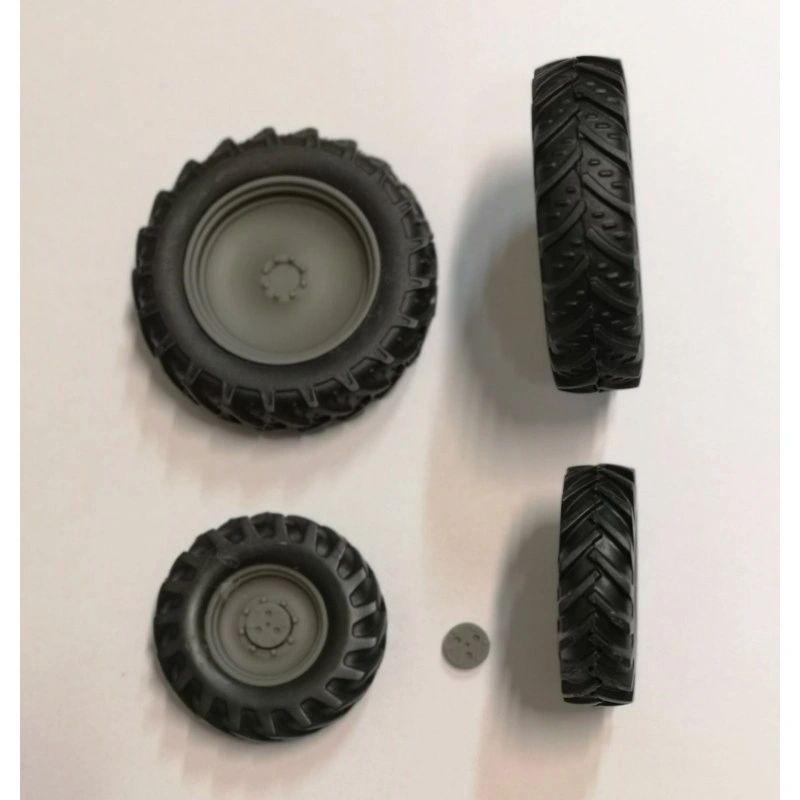 04294 Set of 4 Tractor wheels Artisan32 farm machinery 1:32 scale Image 6