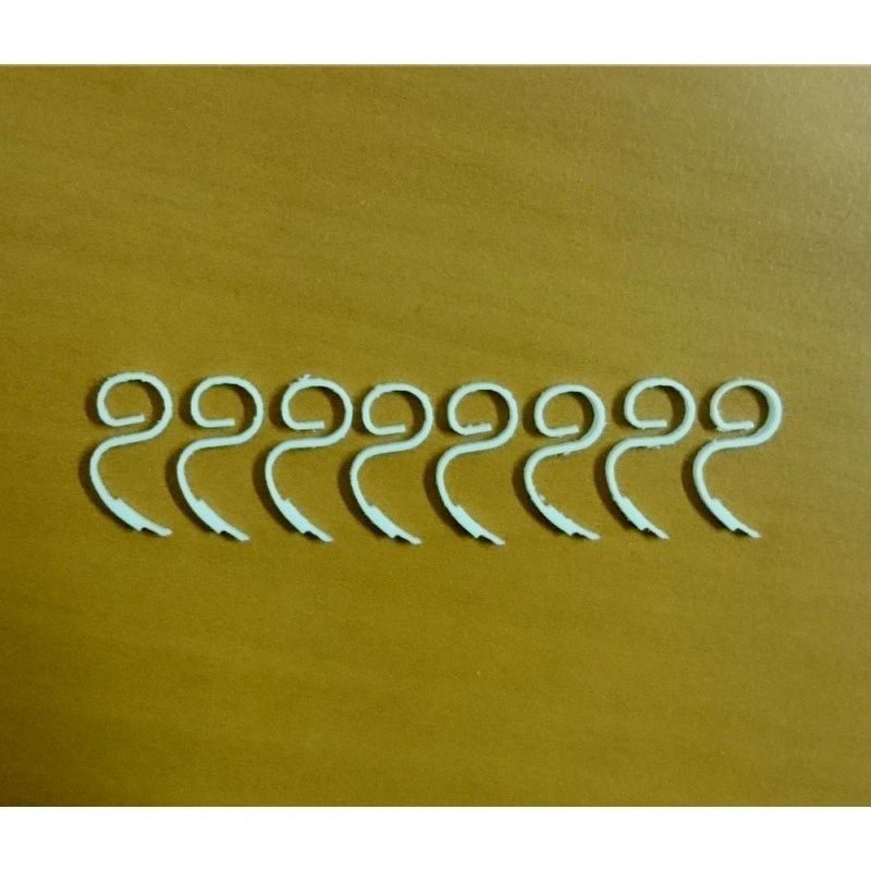04583 Cultivator teeth tines hooks pack of 8 Artisan32 farm machinery 1:32 scale Image