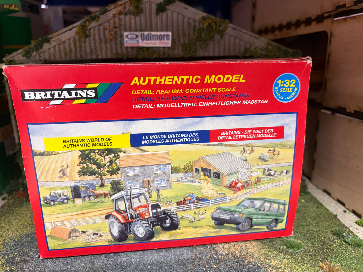 Vintage Britains Massey Ferguson 6180 Tractor 9491 Original Box Obsolete 1:32 Scale