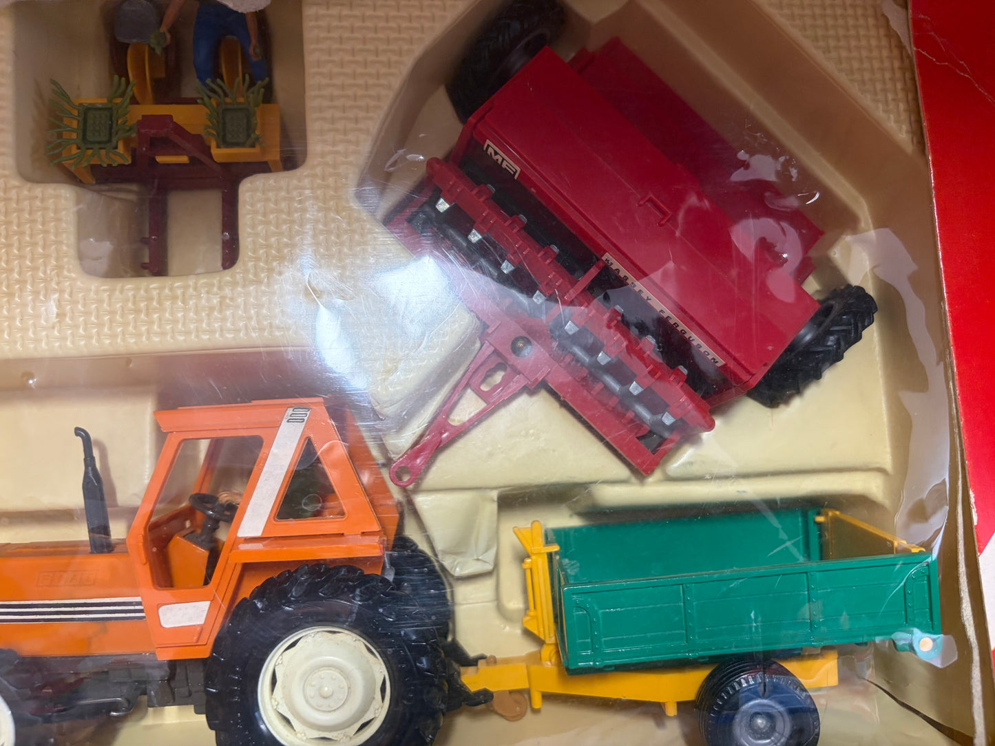 9591 Vintage Britains Fiat Tractor and Implement set 1:32 scale boxed VERY RARE