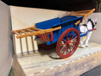 9499 Vintage Britains Tumbrel Cart with horse 1:32 scale obsolete