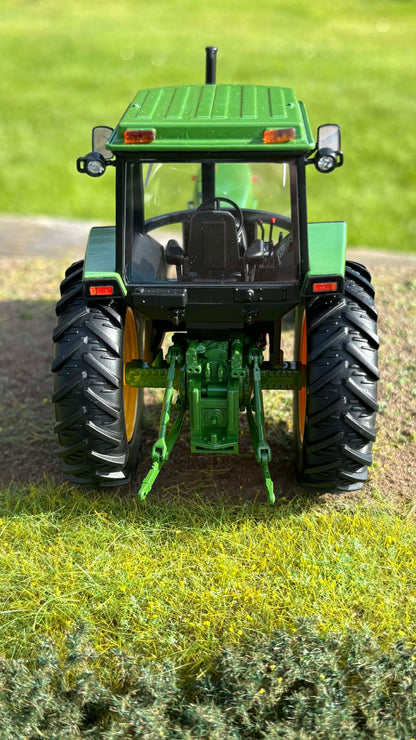MAP Miniagripassion John Deere 4040 2WD UK Spec 1:32 scratch-built tractor model, rear view, collection only.