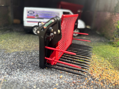 Albutt Black red Albutt push pull Buck Rake Laser cut BRASS Scratch Built  1:32 scale BLR Models