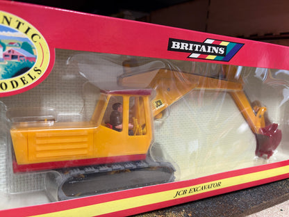 Vintage Britains JCB Excavator 9602 Original Box Obsolete Rare 1:32 Scale
