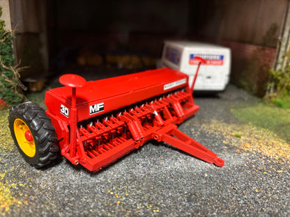 Massey Ferguson MF 30 Seed Drill 4 metre version 1.32 scale Yellow wheels