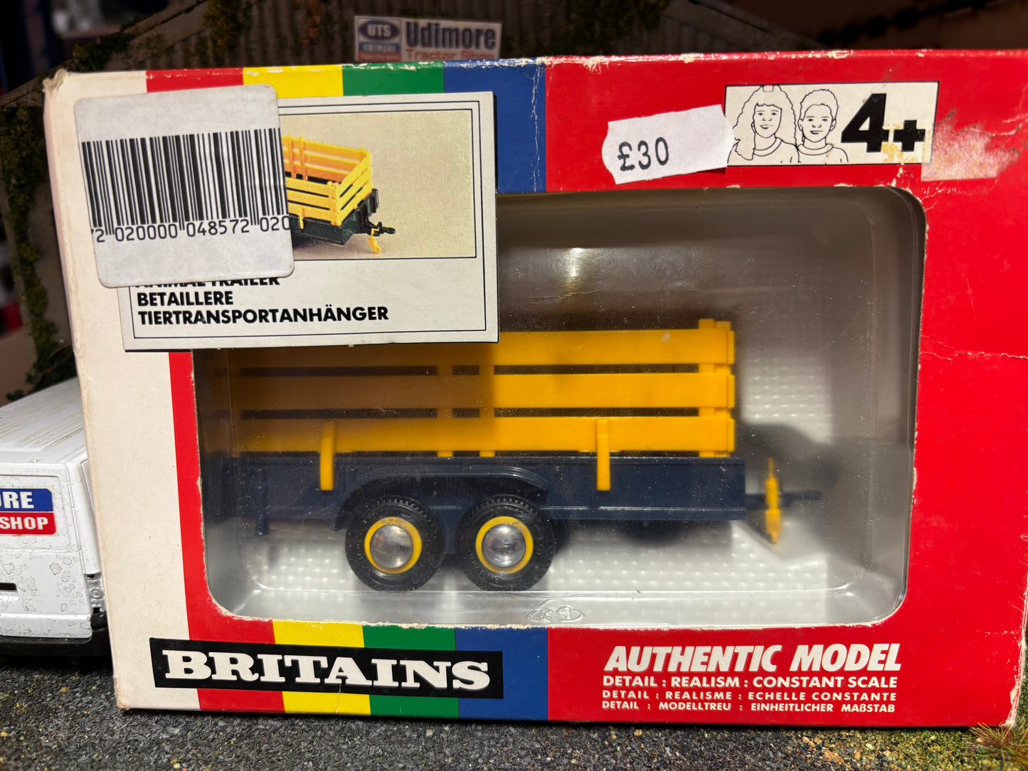 9555 Vintage Britains Animal Trailer 1:32 scale obsolete