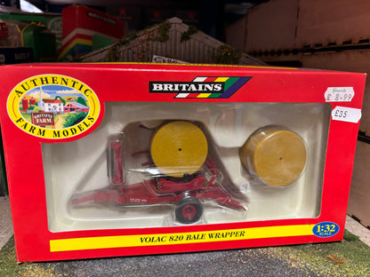 Vintage Britains Volac 820 Bale Wrapper 1:32 scale Obsolete 9592