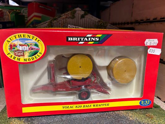 Vintage Britains Volac 820 Bale Wrapper 1:32 scale Obsolete 9592
