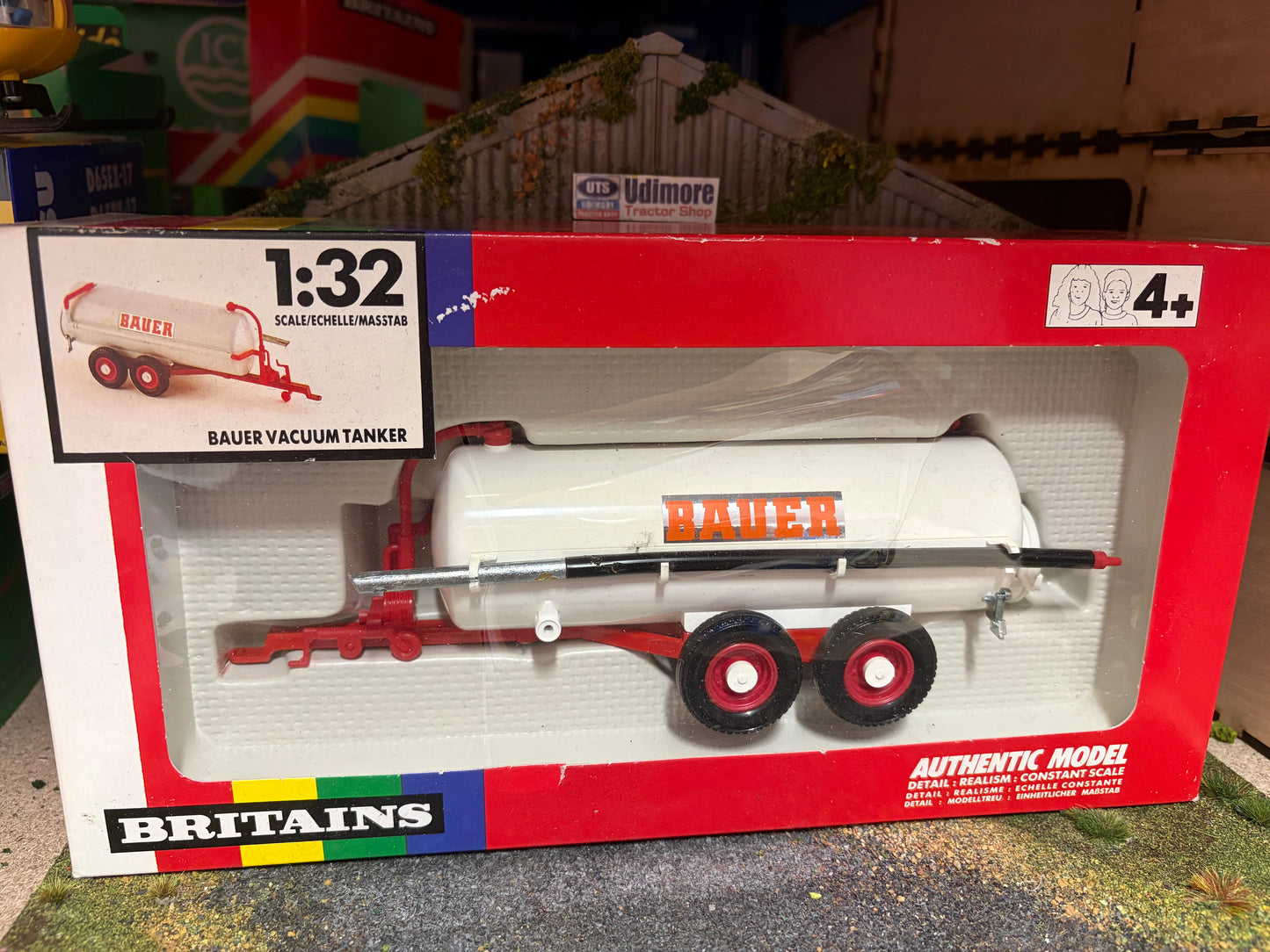 9563 Vintage Britains Bauer Vacuum Slurry Tanker 1:32 scale boxed