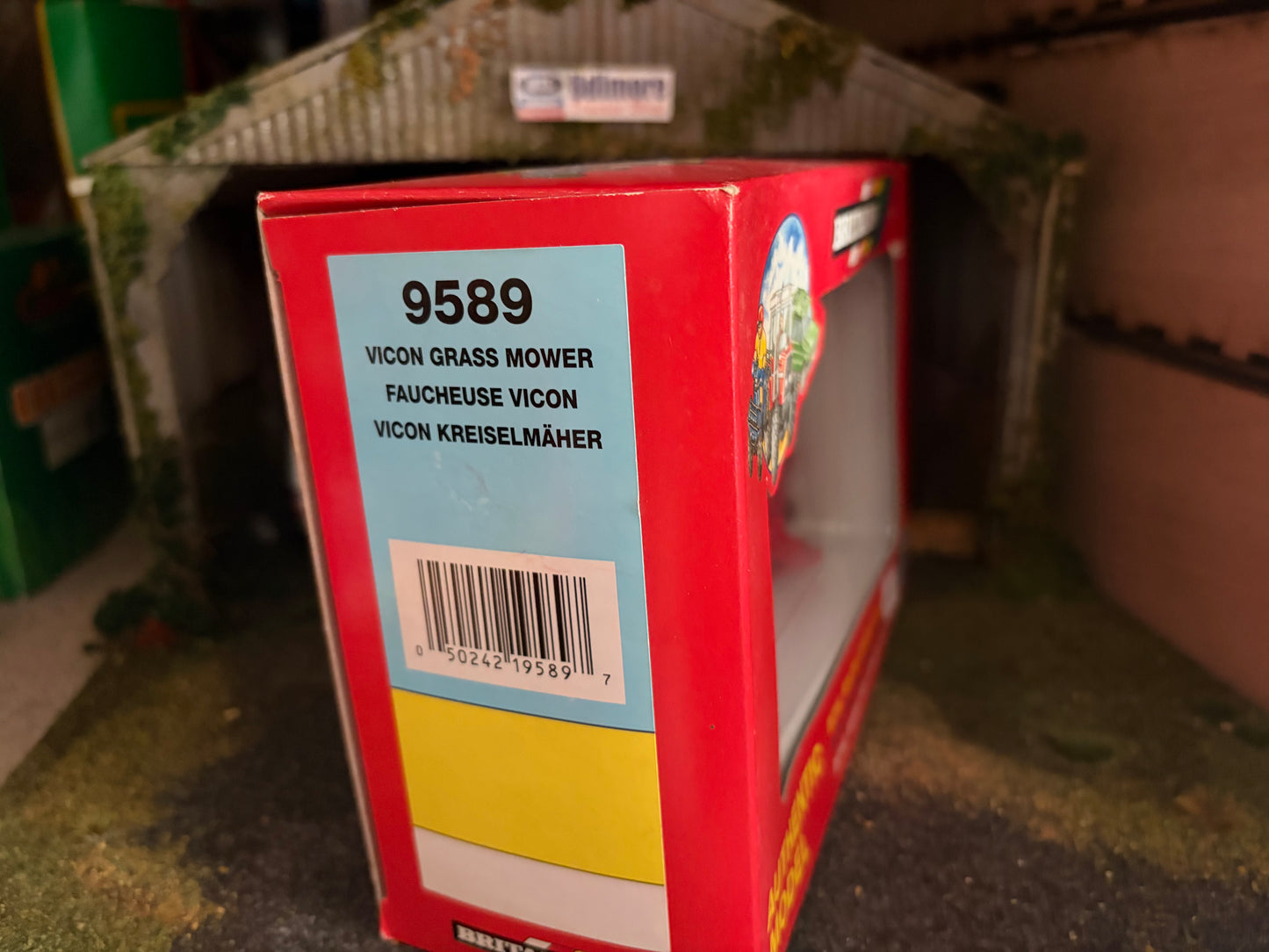 Vintage Britains Vicon Grass Mower 9531 Later Box 1995 Obsolete 1:32 Scale