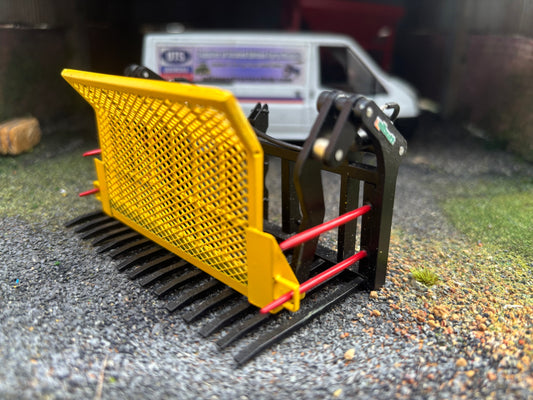 Albutt Black yellow Albutt push pull Buck Rake Laser cut BRASS Scratch Built  1:32 scale BLR Models