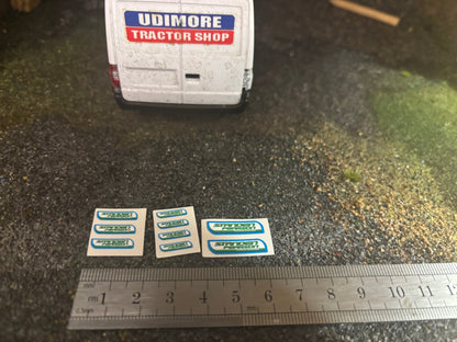 Standen Pearson Farm Machinery pre cut High quality vinyl 9 decals Potato destoner equipment stickers 1:32 scale