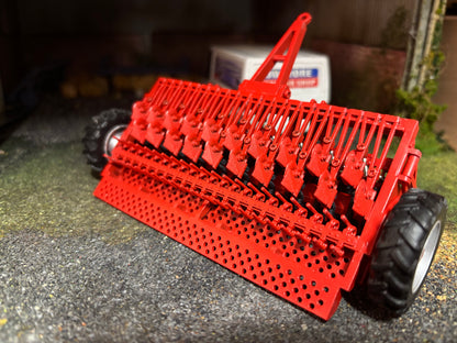 Massey Ferguson MF 30 Seed Drill 4 metre version 1.32 scale Silver wheels