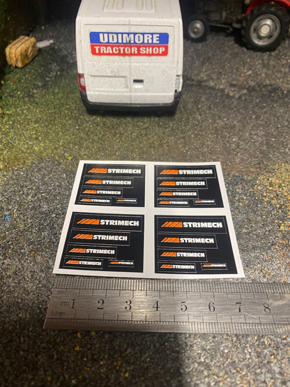 Strimech farm machinery stickers 1:32 scale High quality vinyl precut 20 decals