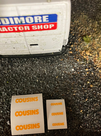 Cousins of Emneth farm machinery set of 6 decals Professional Pre Cut High quality vinyl stickers farm machinery decals