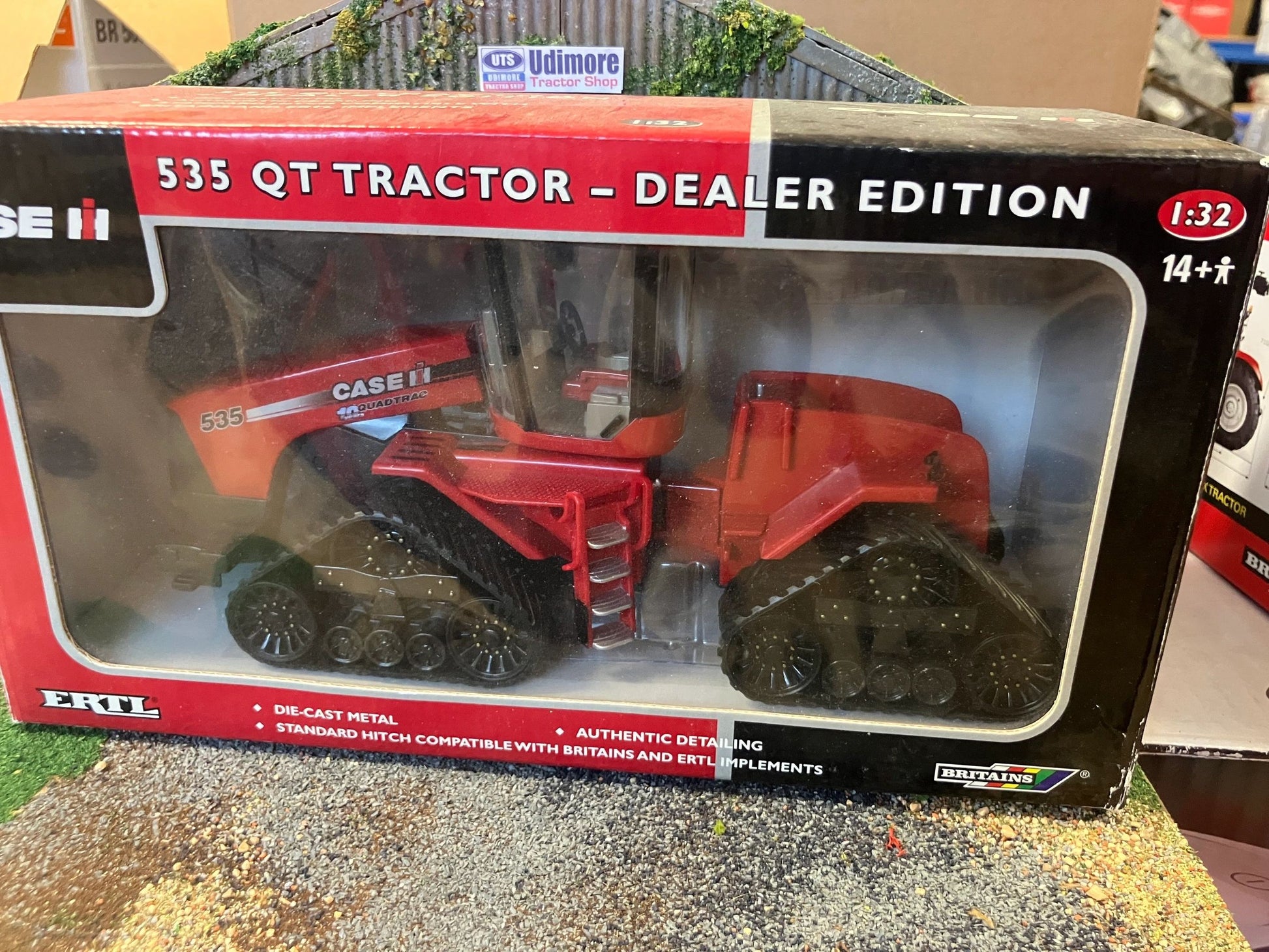 14540 Britains CASE 535 QT Quadtrac 2007 model Tractor 1:32 scale DEALER EDITION ERTL Image 5