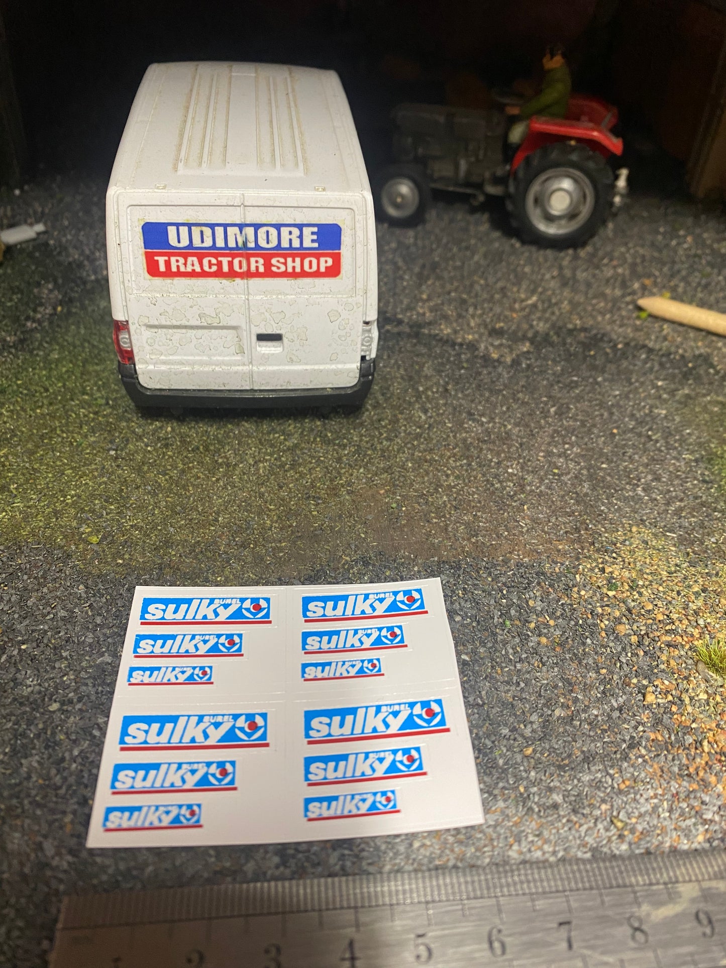 Sulky Farm Machinery pre cut High quality vinyl 12 decals farm machinery stickers 1:32 scale