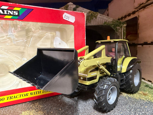 00039 Britains Hurlimann SX 1500 Tractor with loader in original  Box obsolete VINTAGE