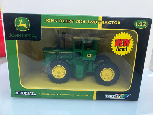 15610 Vintage Britains John Deere 7020 4wd Tractor 1:32 scale Image