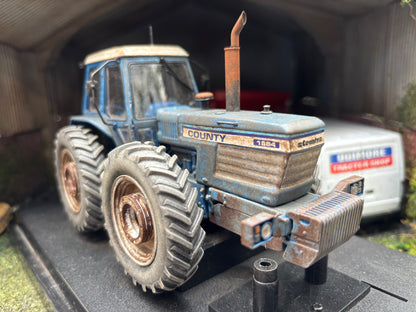Prestige Weathered Well used County 1884 Tractor Conversion 1:32 scale wheel weights