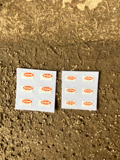 1:32 scale High quality vinyl 12 sticker set x Ritchie farm machinery decals Image