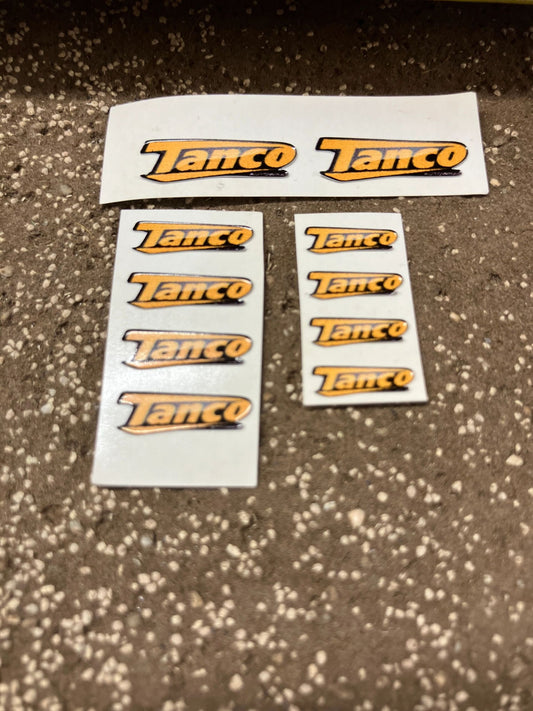 1:32 scale High quality vinyl 12 sticker set x Tanco farm machinery decals Image