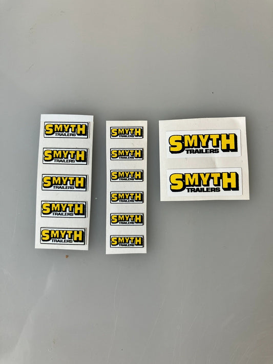 1:32 scale High quality vinyl 13 sticker set x Smyth trailer machinery decals Image